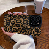 Gold Leopard Silicone Leather Case